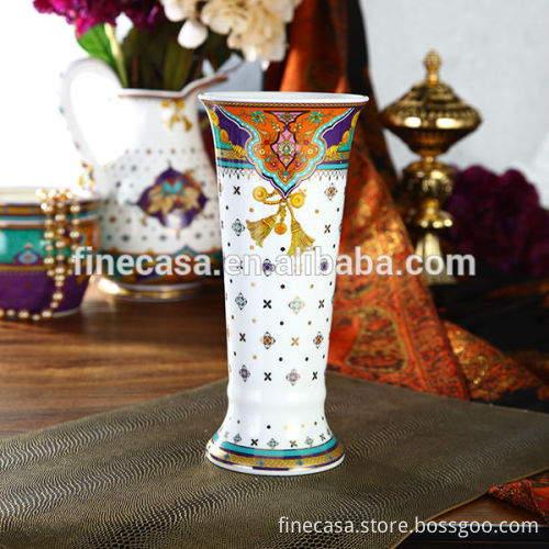 Fine New Bone China Luxury Ceramic Flower Vase of Summer of Persia